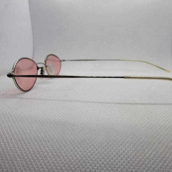 OLIVER PEOPLES OP-601 Silver Pink Oval Sunglasses - Picture 4 of 12